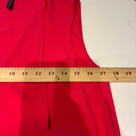 BCBGMAXAZRIA Red Chiffon Tiered High Low Tara Dress XS - Picture 7 of 10